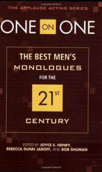 one-on-best-mens-monologues-for-21st-bob-shuman-paperback-cover-art
